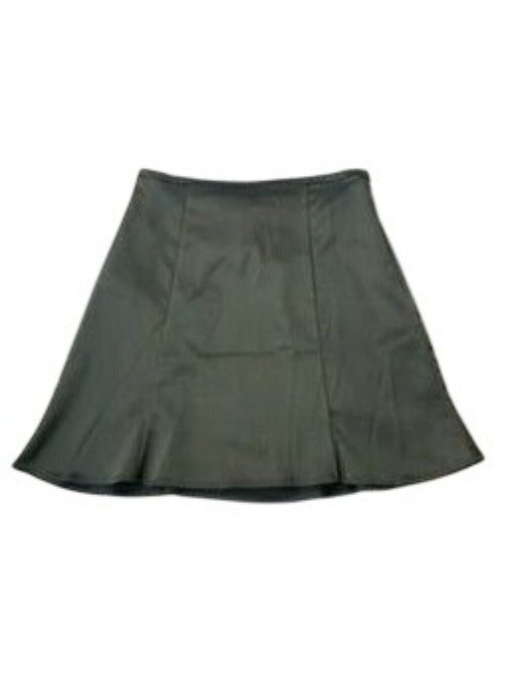 MSK Petite Medium Black Flared Skirt Elastic Waist Minimalist Clean Girl